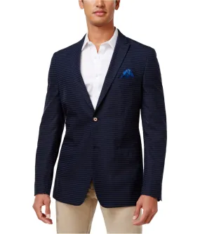 Tallia Mens Striped Two Button Blazer Jacket