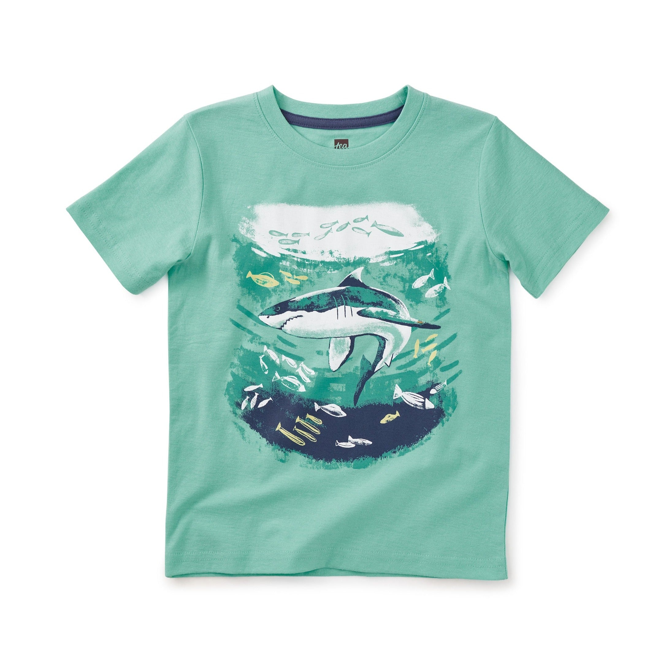 Tea Collection Cascade Shark Scenic Graphic Tee