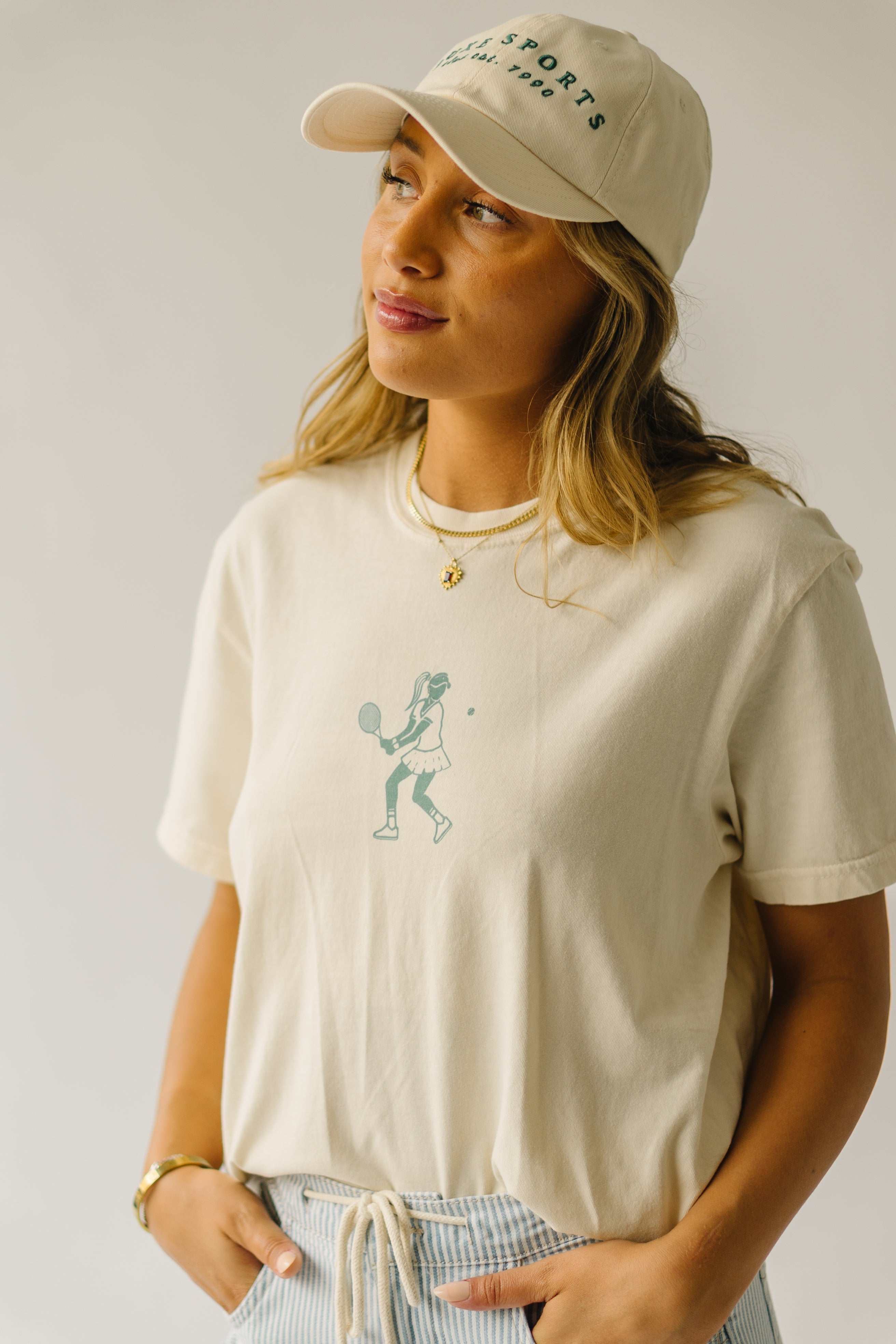 The Game Set Match Graphic Tee in Ivory