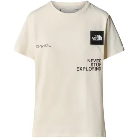 THE NORTH FACE-W FOUNDATION COORDINATES GRAPHIC TEE WHITE DUNE  - T-shirt