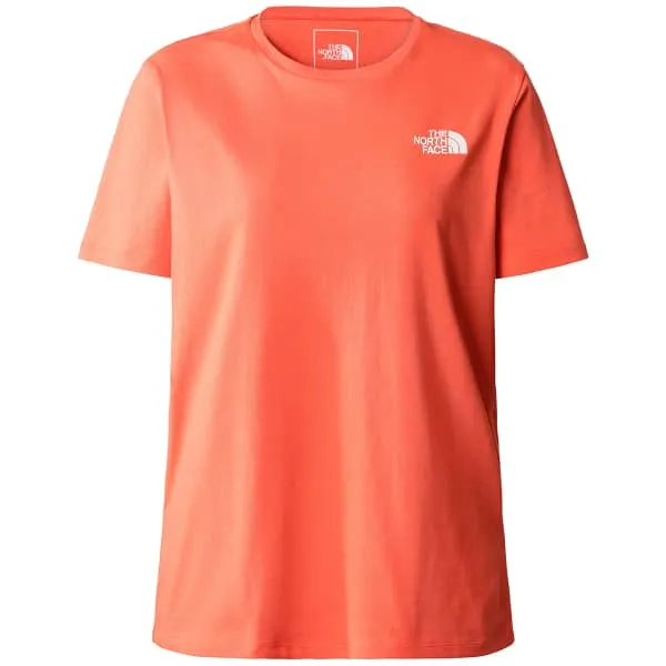 THE NORTH FACE-W FOUNDATION GRAPHIC TEE RETRO ORANGE  - T-shirt