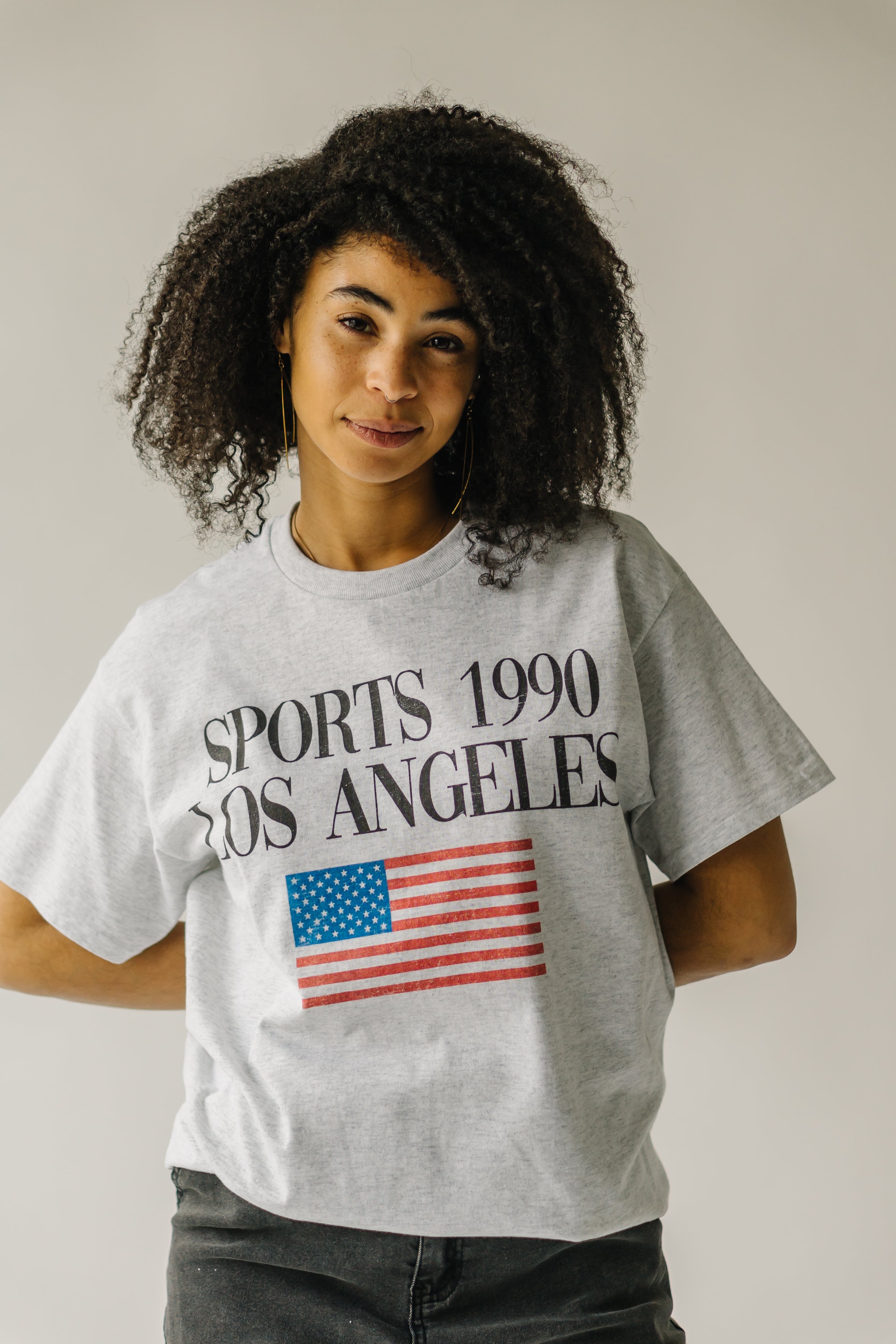 The Sports 1990 Graphic Tee in Ash Gray