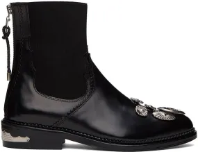 Toga Pulla Black Hardware Boots