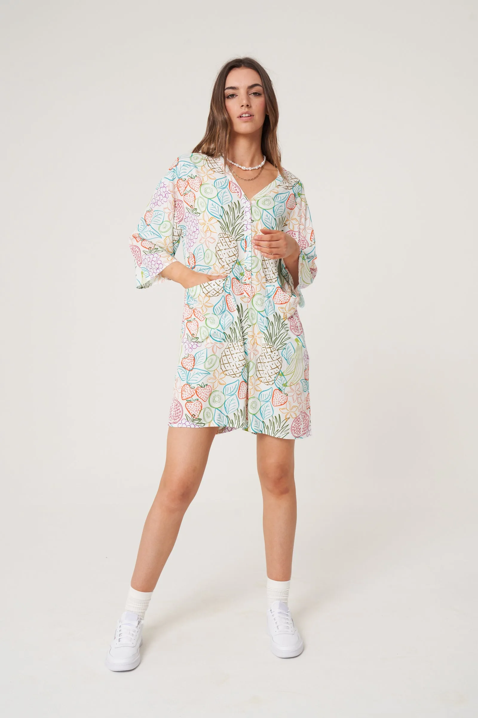 TOOT PRINT PLAYSUIT