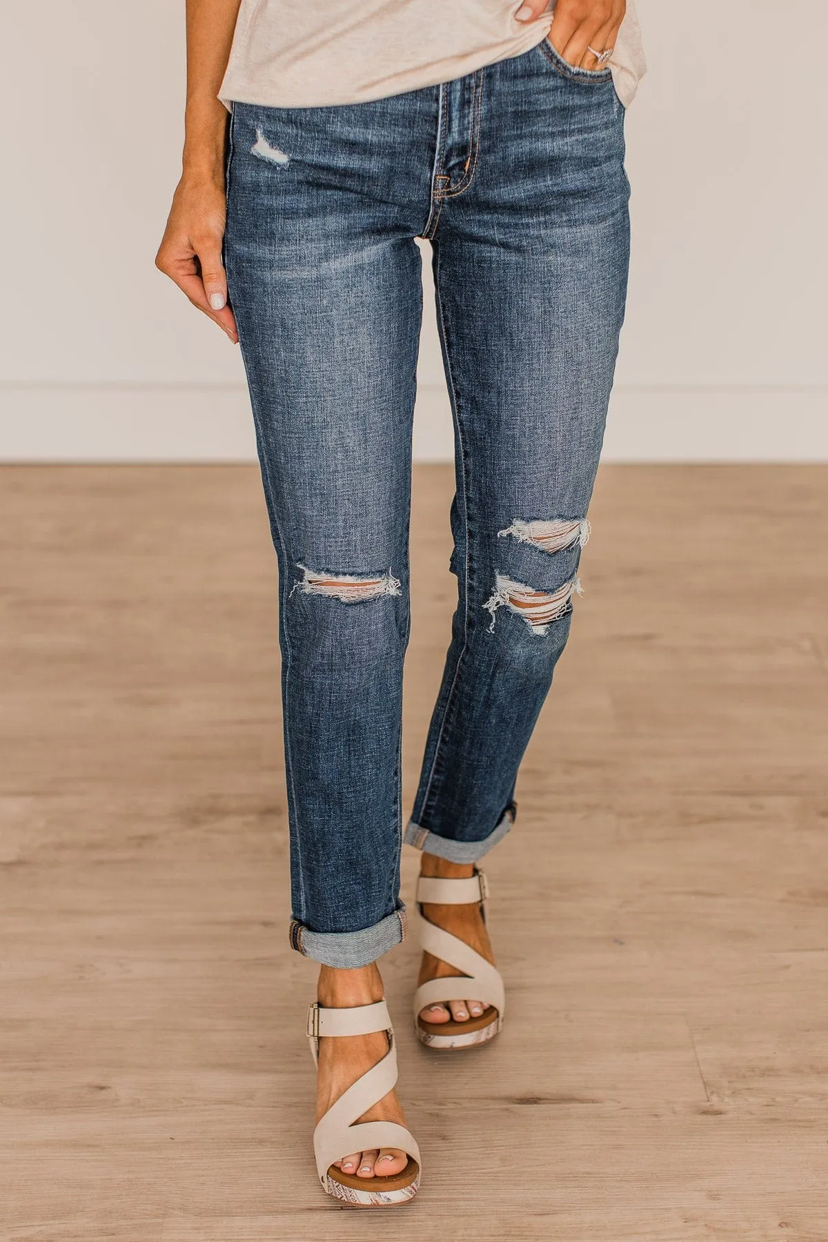 Vervet Stretch Mom Jeans- Amy Wash