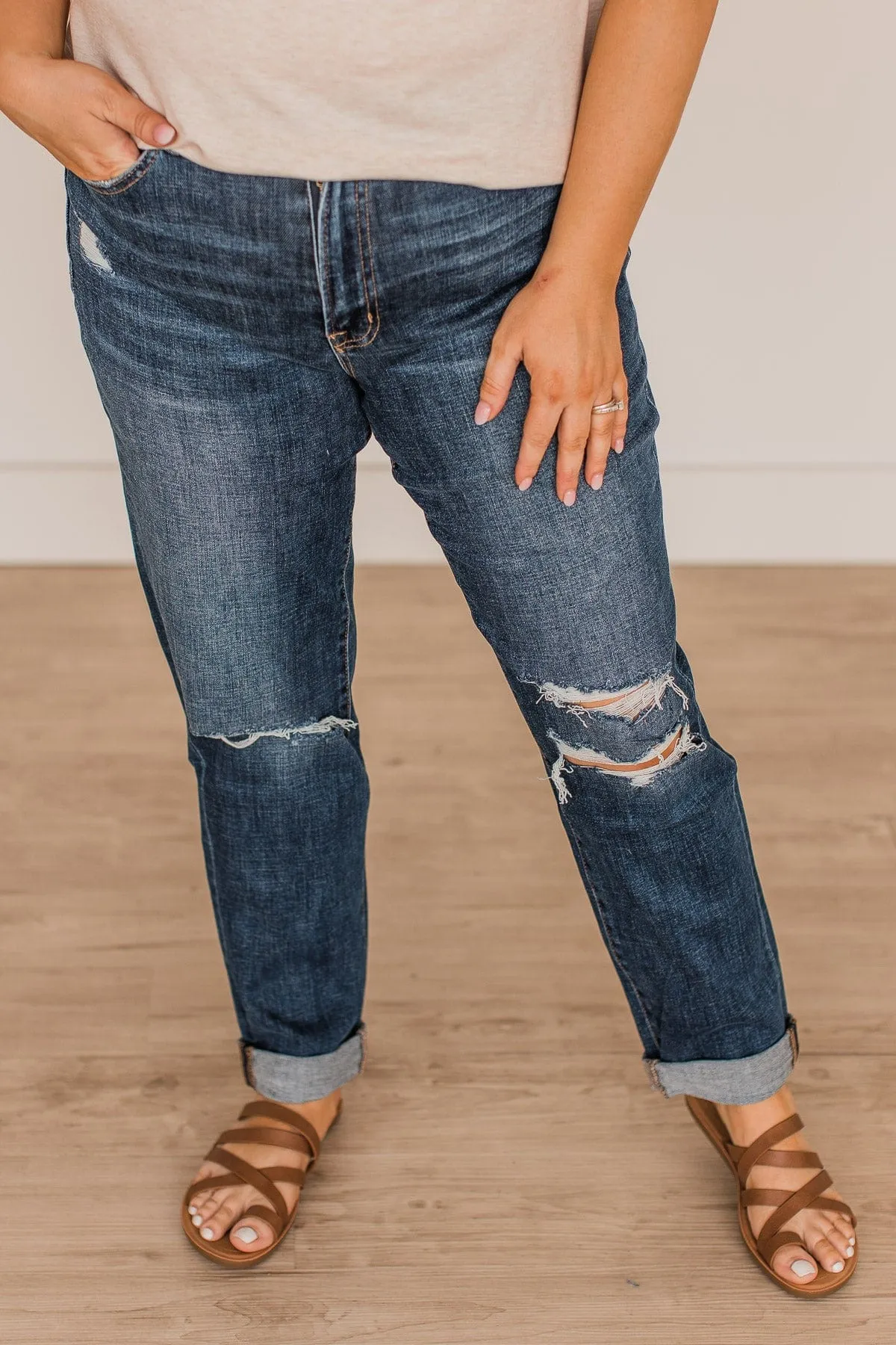 Vervet Stretch Mom Jeans- Amy Wash