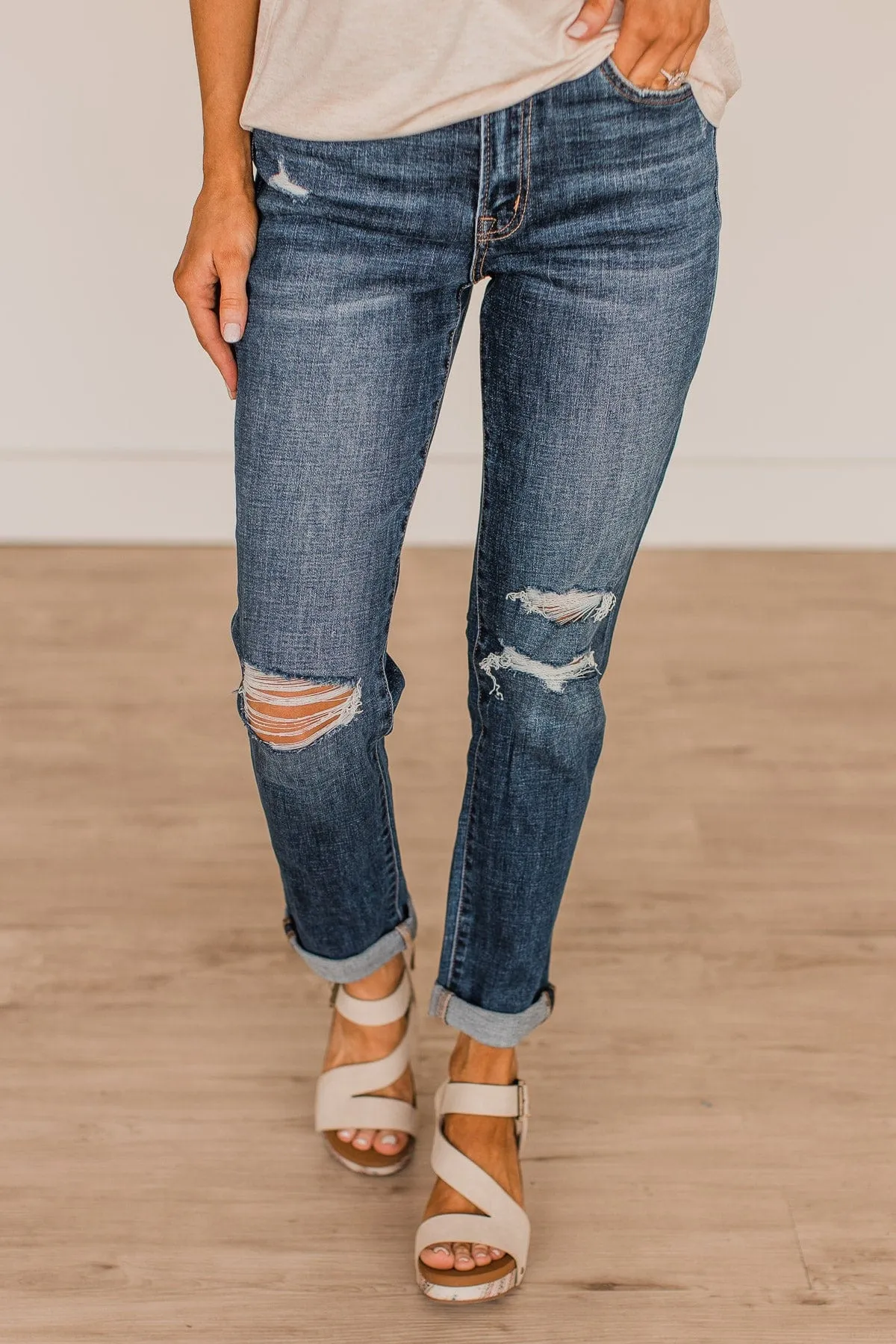 Vervet Stretch Mom Jeans- Amy Wash