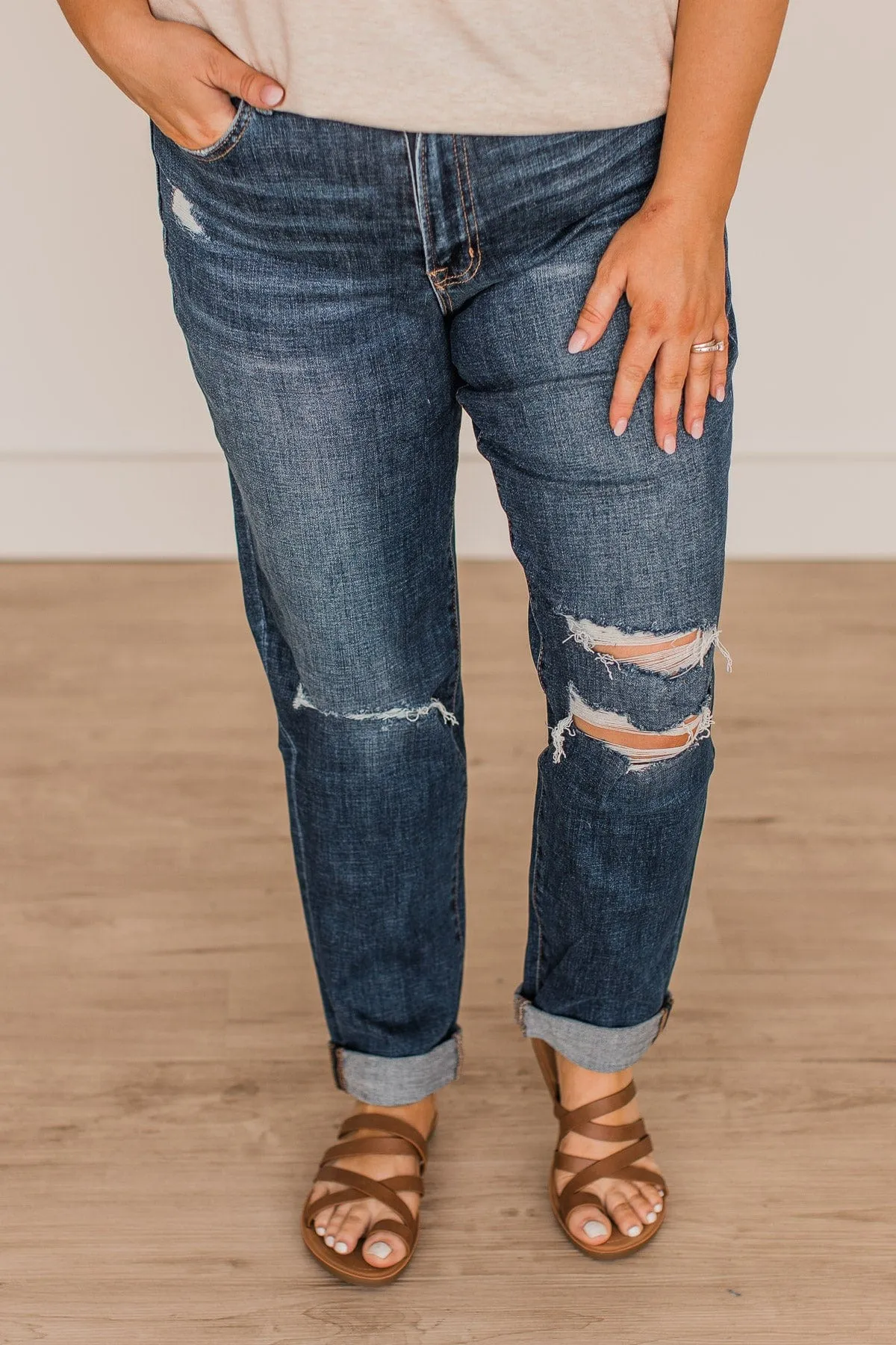 Vervet Stretch Mom Jeans- Amy Wash