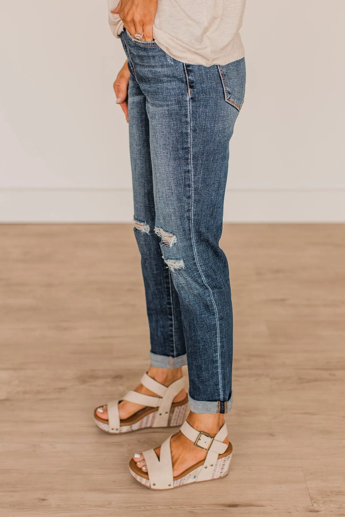 Vervet Stretch Mom Jeans- Amy Wash