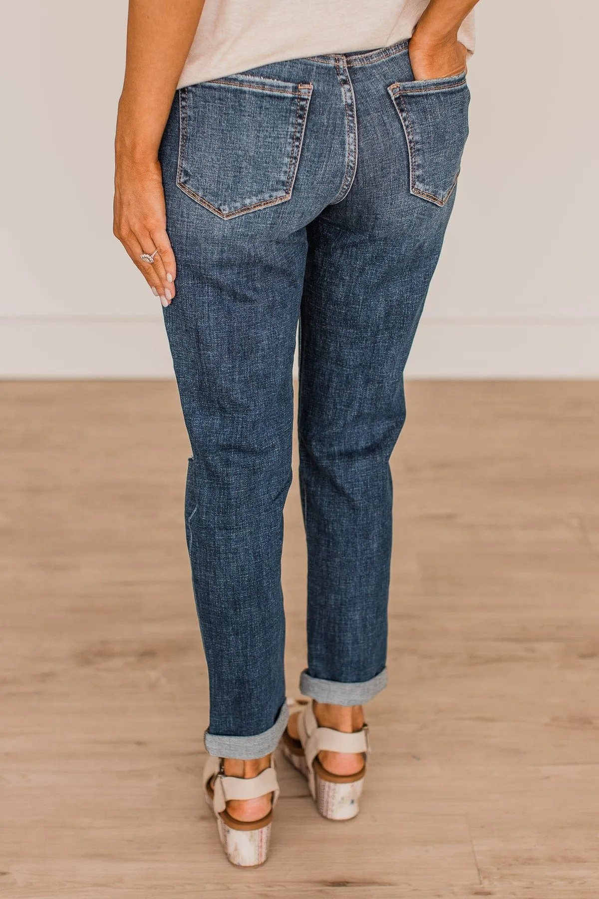 Vervet Stretch Mom Jeans- Amy Wash