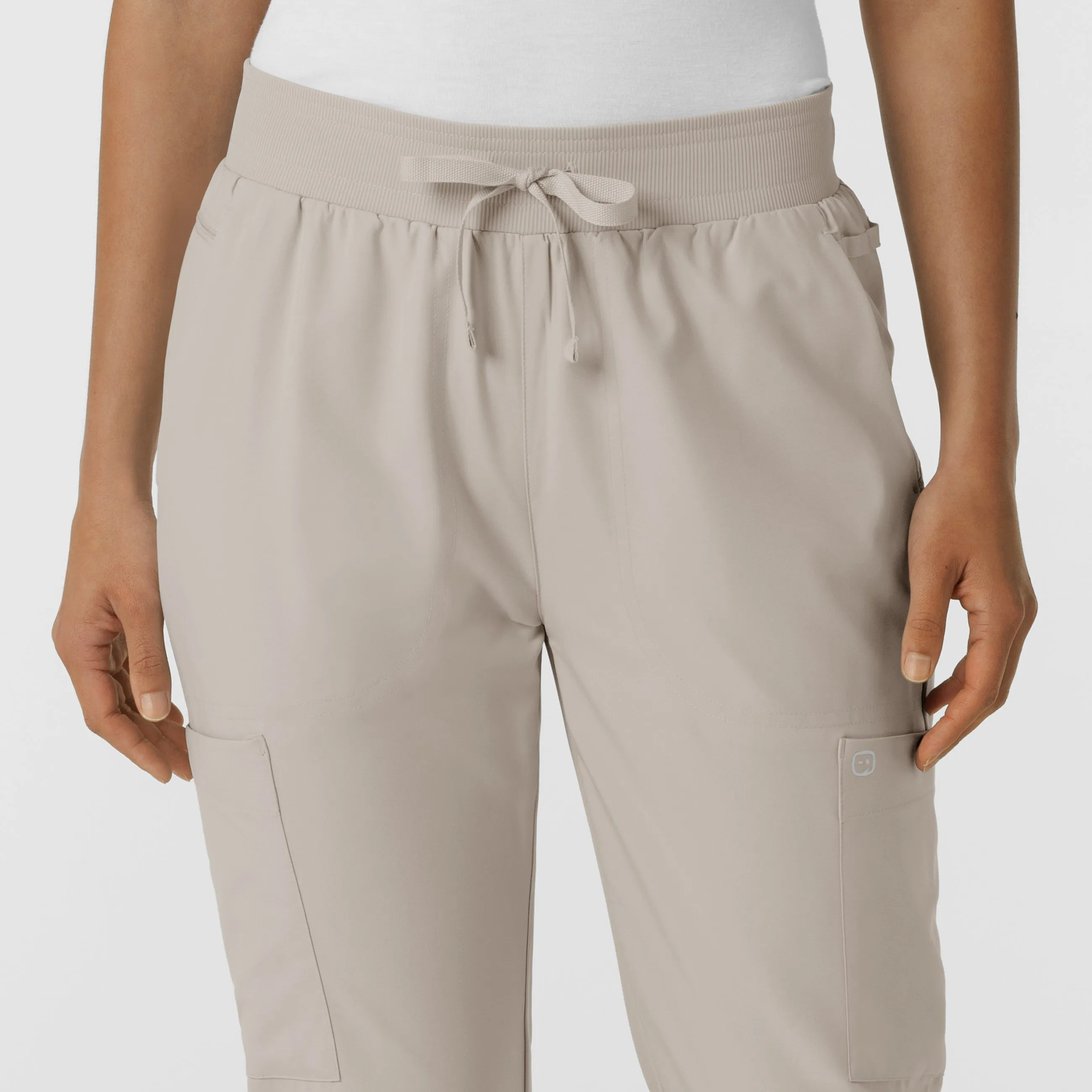 W123 Women's Flex-n-Reach Track Scrub Pant - Cloud