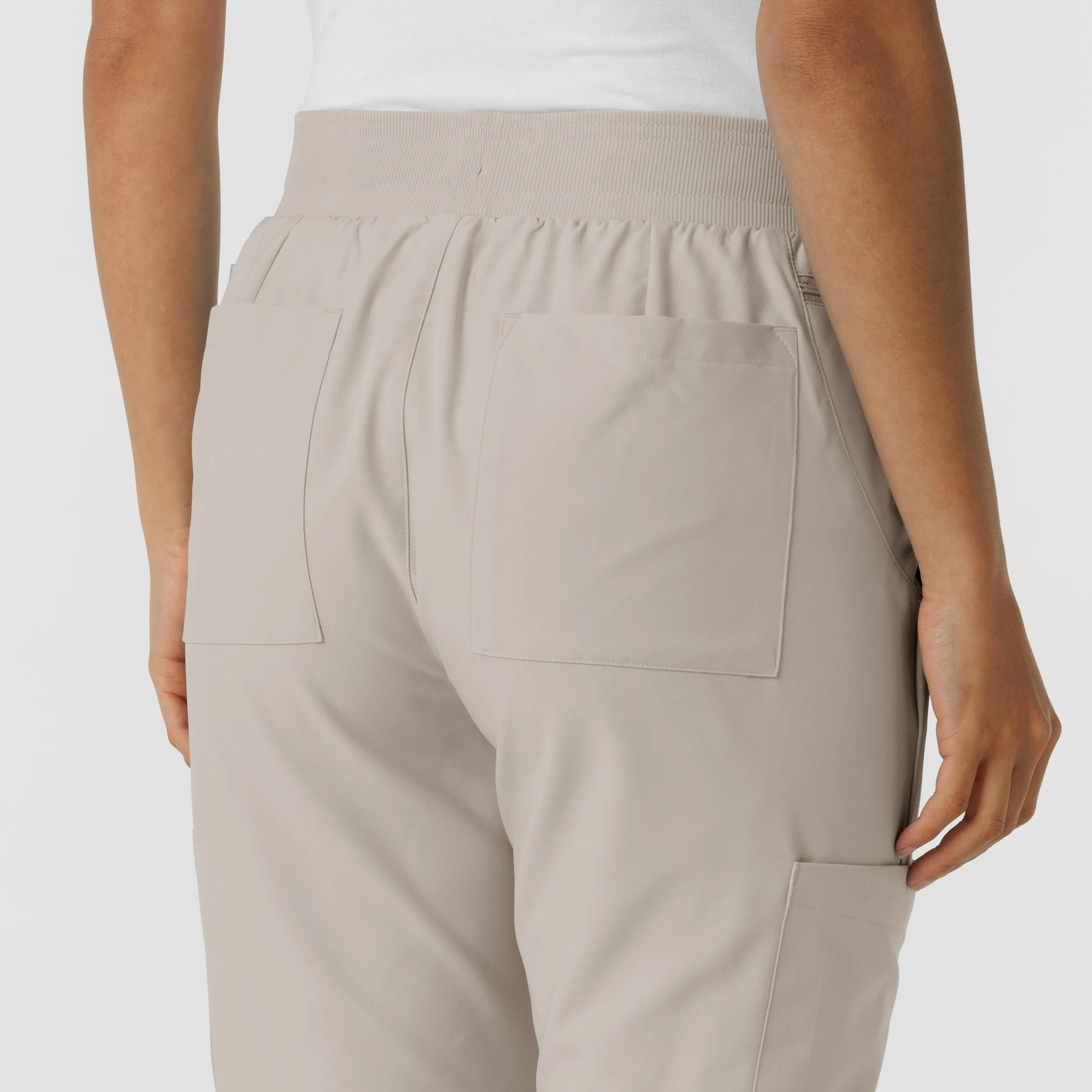 W123 Women's Flex-n-Reach Track Scrub Pant - Cloud