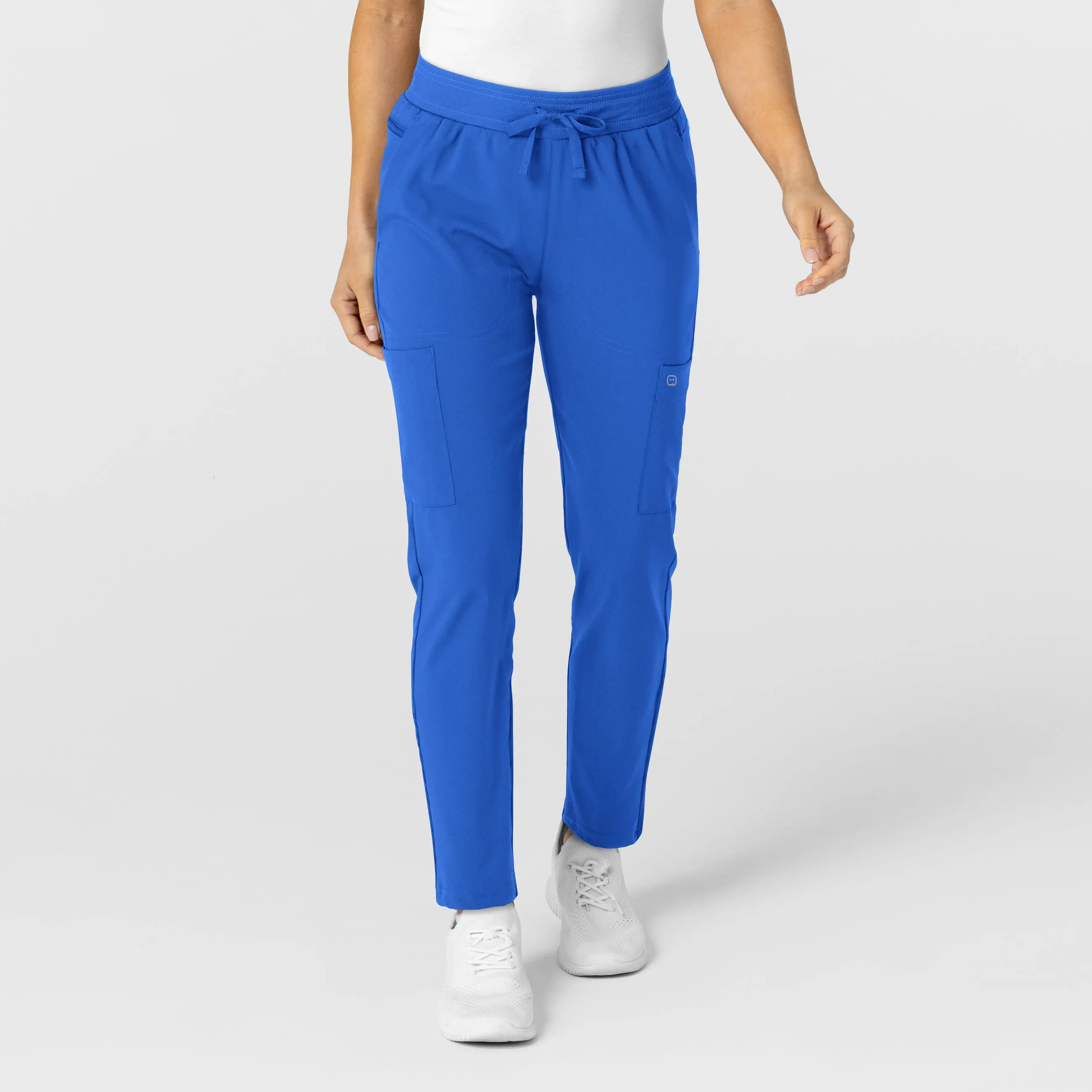 W123 Women's Flex-n-Reach Track Scrub Pant - Royal