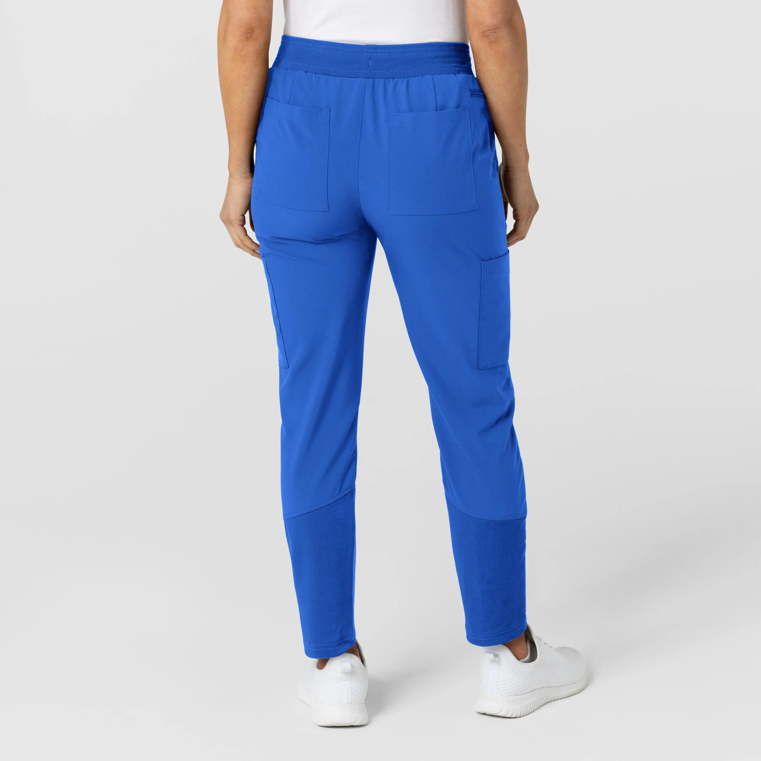 W123 Women's Flex-n-Reach Track Scrub Pant - Royal