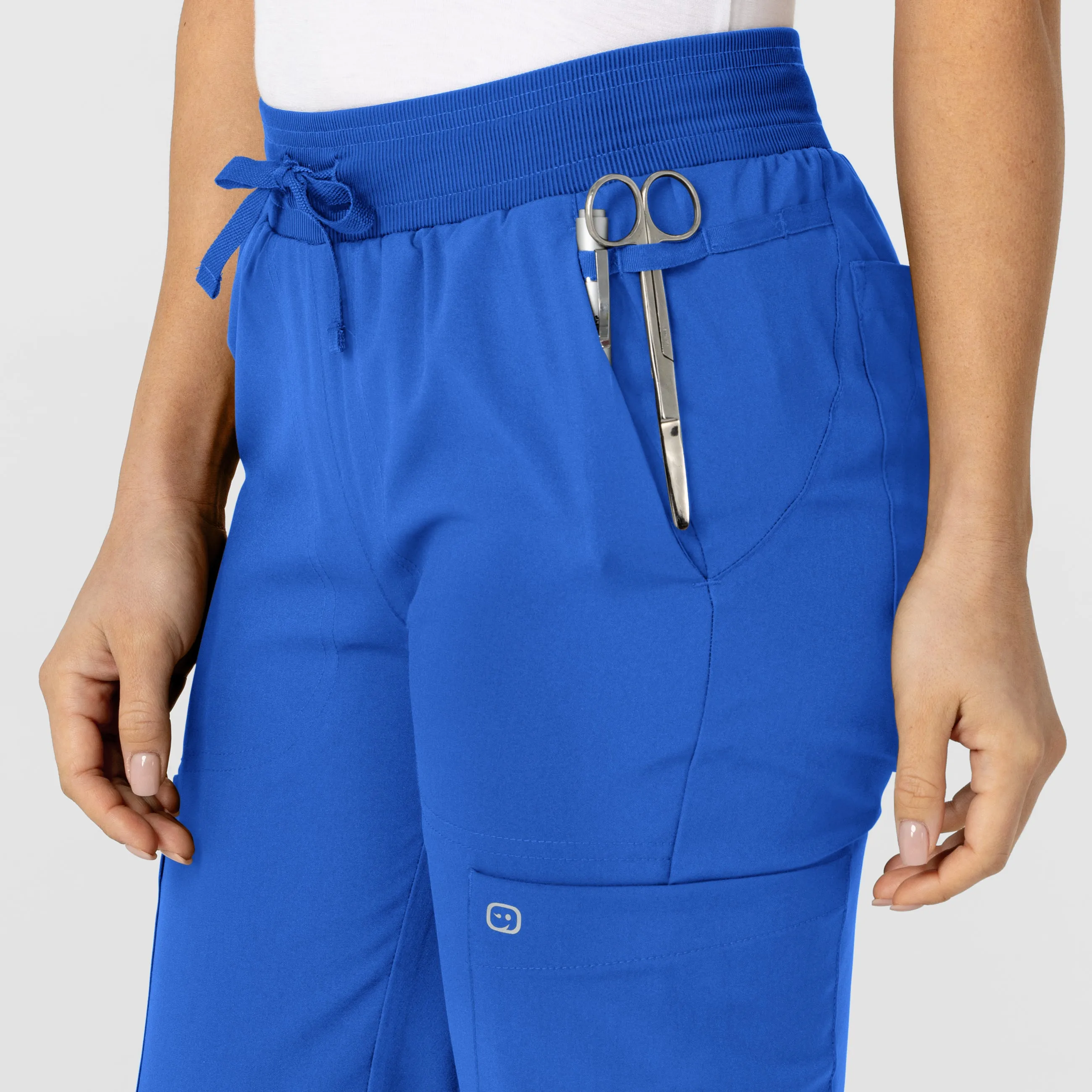 W123 Women's Flex-n-Reach Track Scrub Pant - Royal