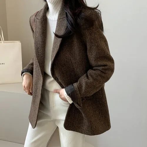 Women's Blazer Long Sleeve Blazers Formal Solid Color