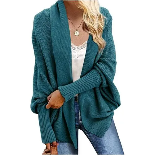 Women's Cardigan Long Sleeve Sweaters & Cardigans Casual Solid Color