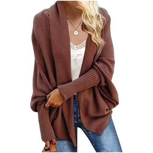 Women's Cardigan Long Sleeve Sweaters & Cardigans Casual Solid Color