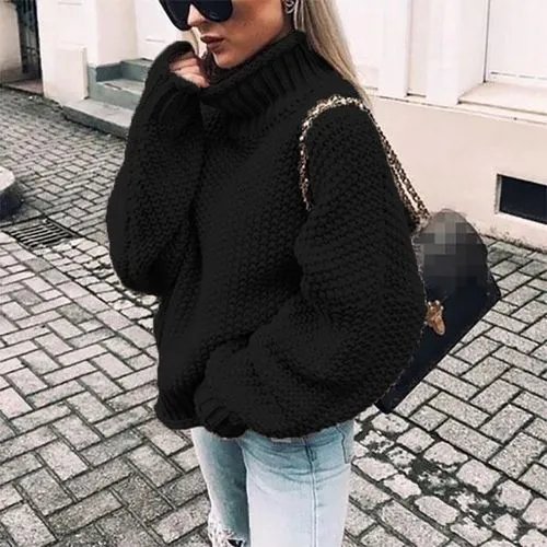 Women's Sweater Long Sleeve Sweaters & Cardigans Casual Solid Color