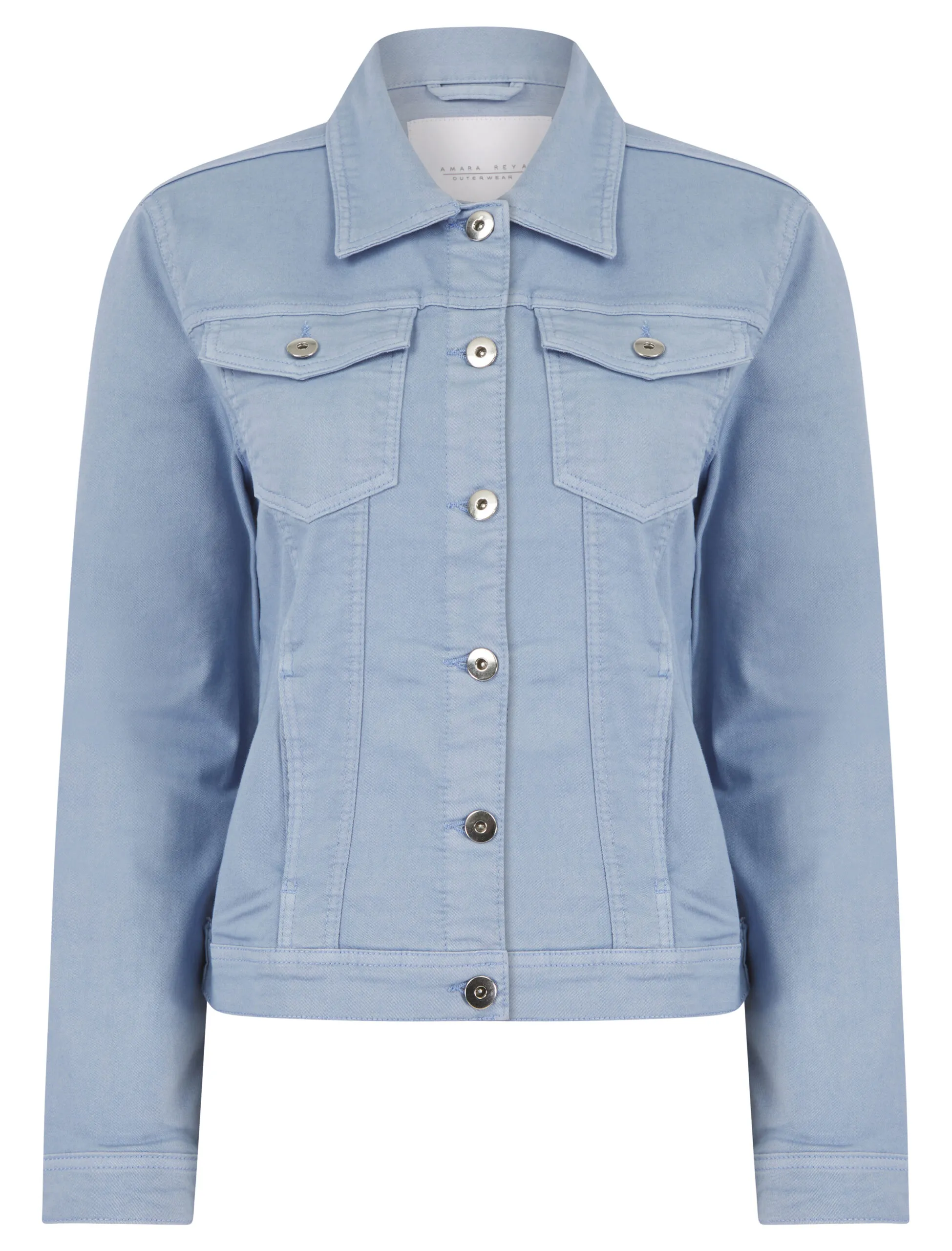 Women’s Stretch Denim Jacket Summer Pastel Fashion Coat