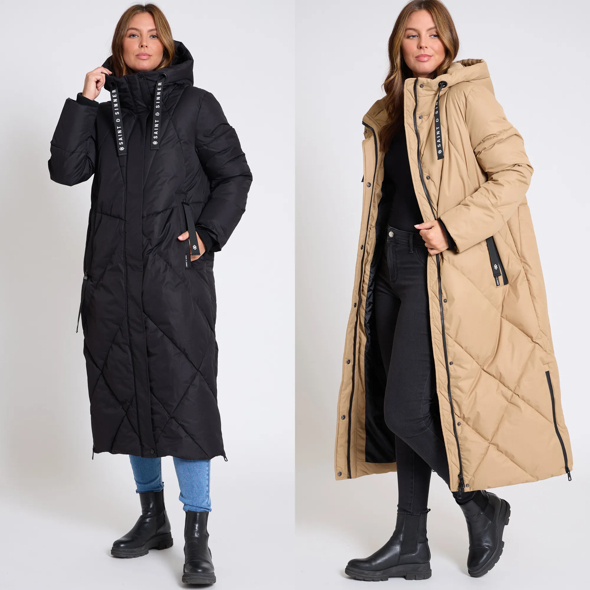 Women’s Long Oversized Padded Hooded Winter Coat