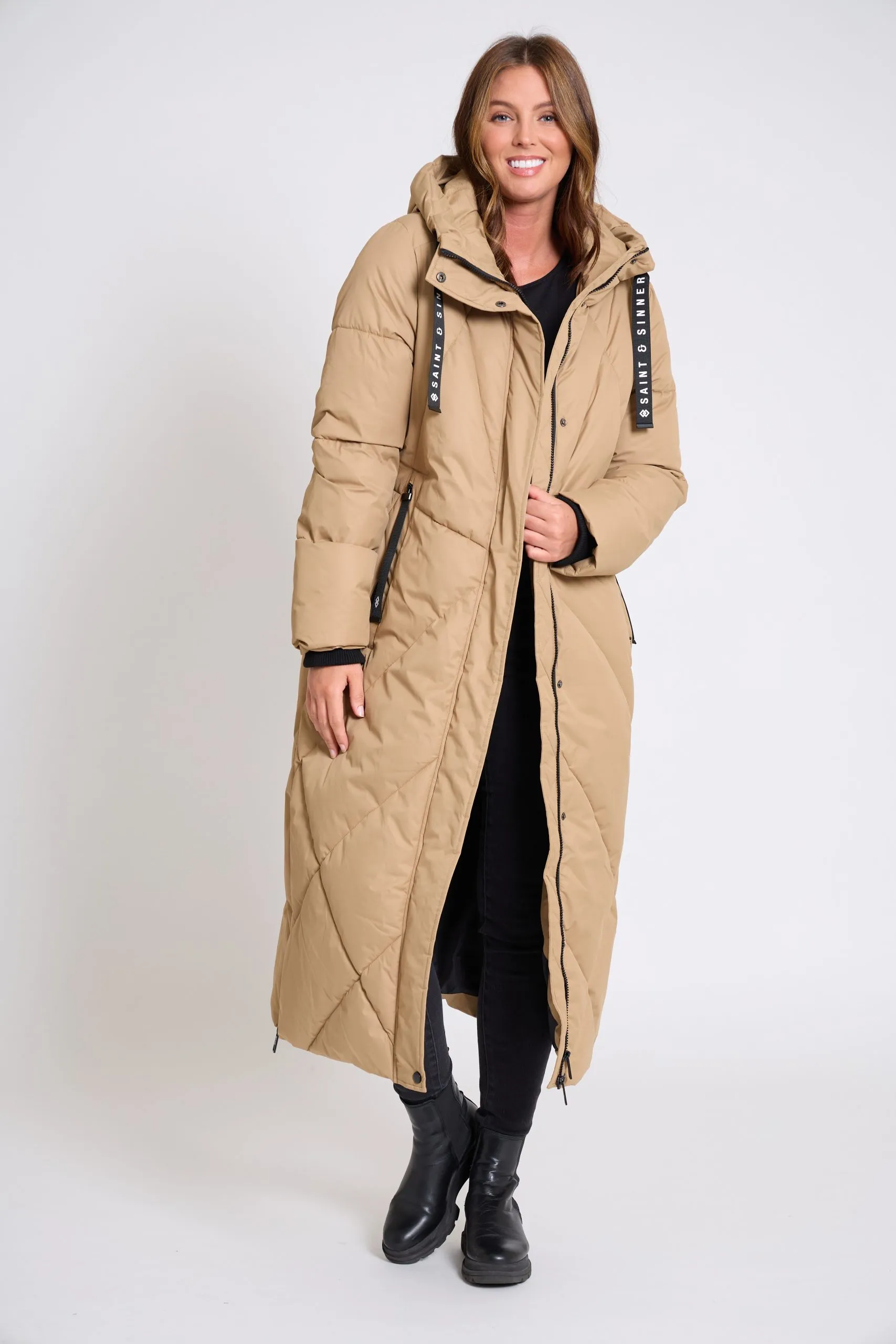 Women’s Long Oversized Padded Hooded Winter Coat