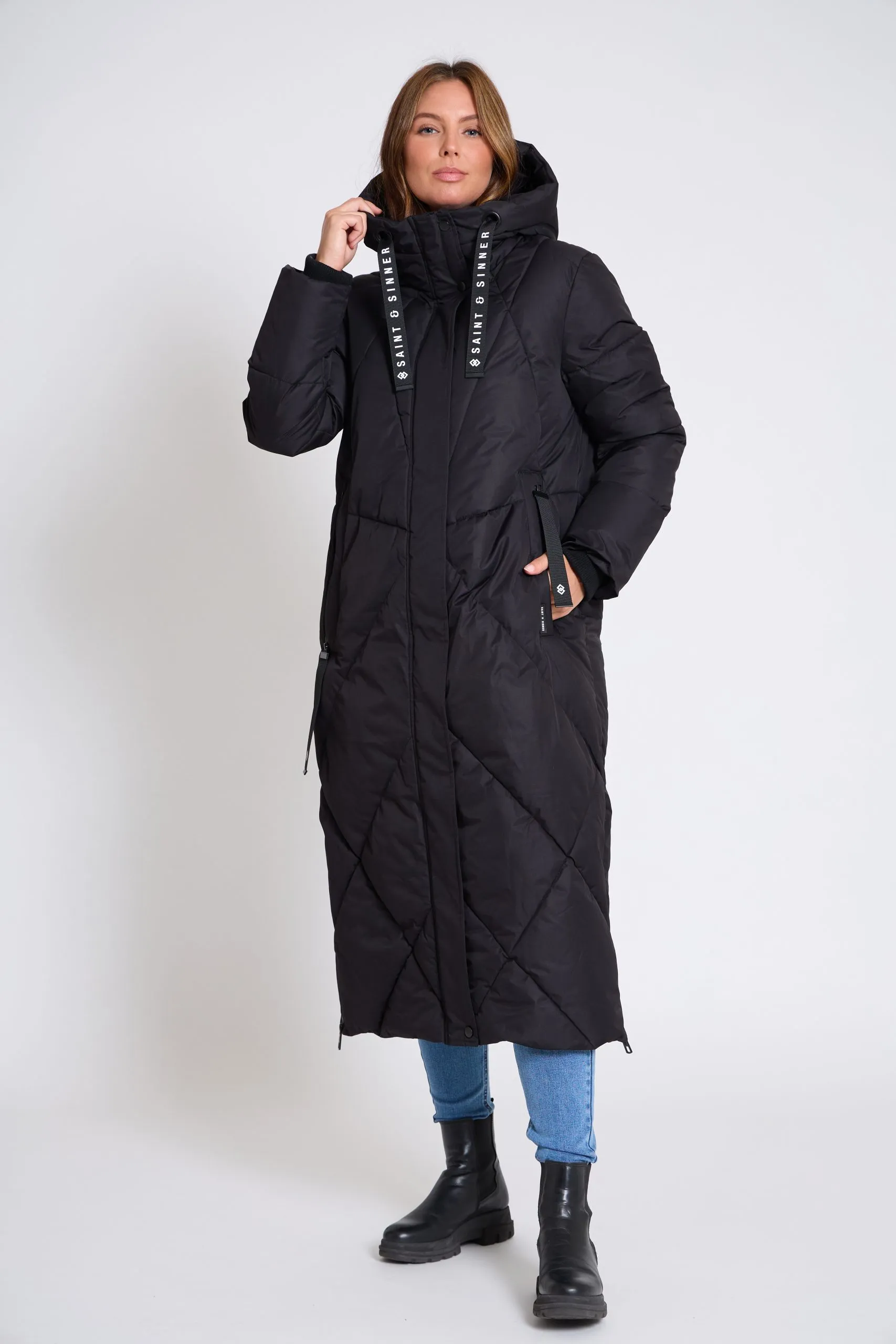 Women’s Long Oversized Padded Hooded Winter Coat