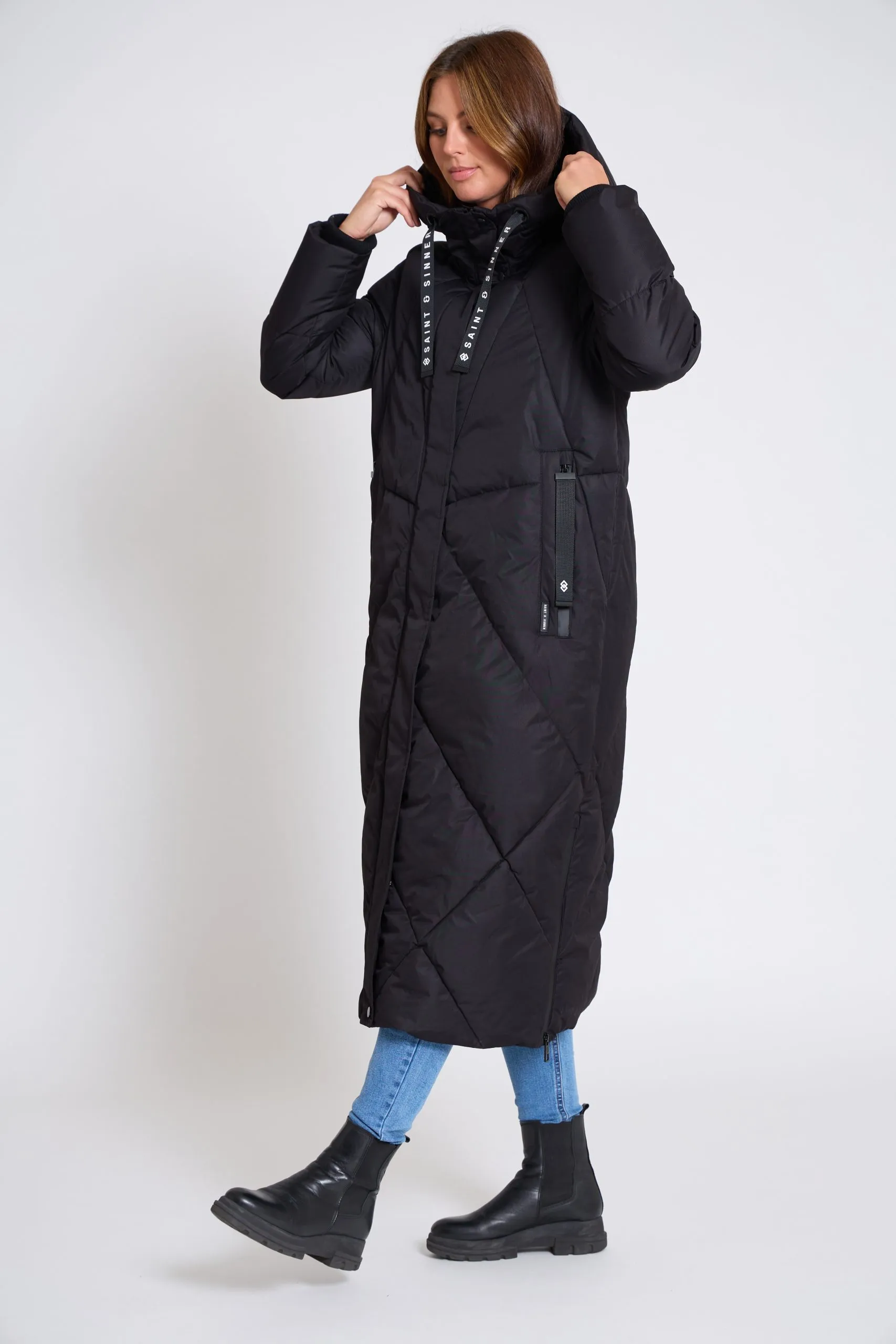 Women’s Long Oversized Padded Hooded Winter Coat