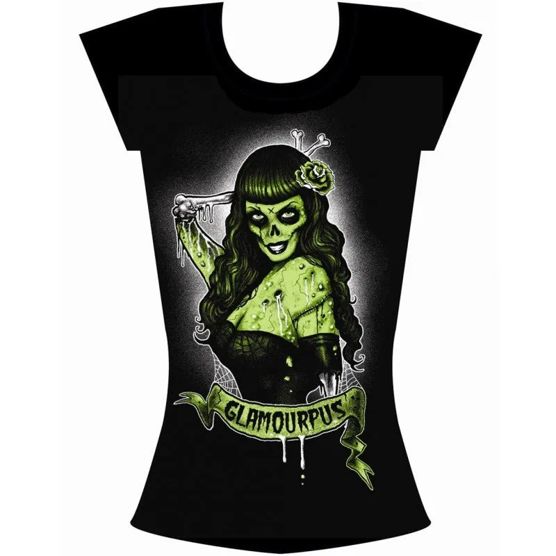 Women's T-shirt Glamourpuss Burnout