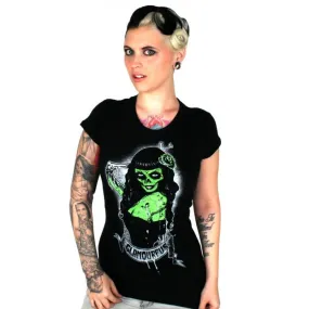 Women's T-shirt Glamourpuss Burnout