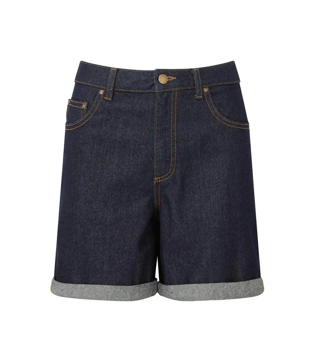 Womens/ladies denim shorts indigo Wombat